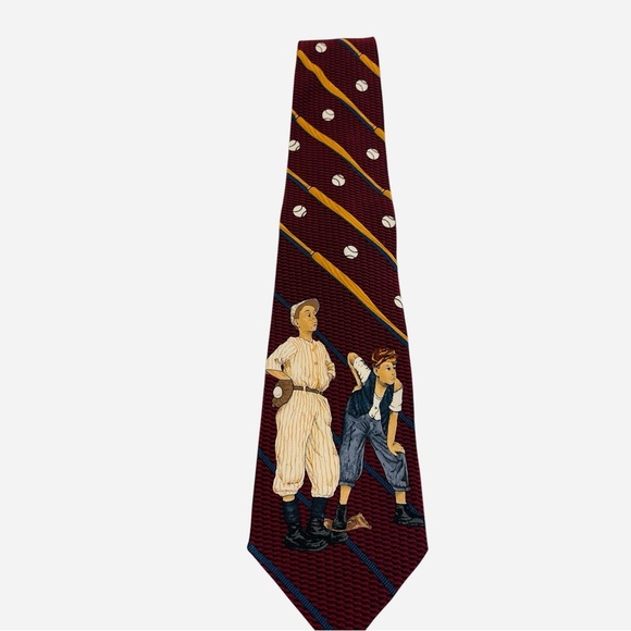 THREE VINTAGE TIES INCLUDING SATURDAY EVENING POST - Picture 2 of 15